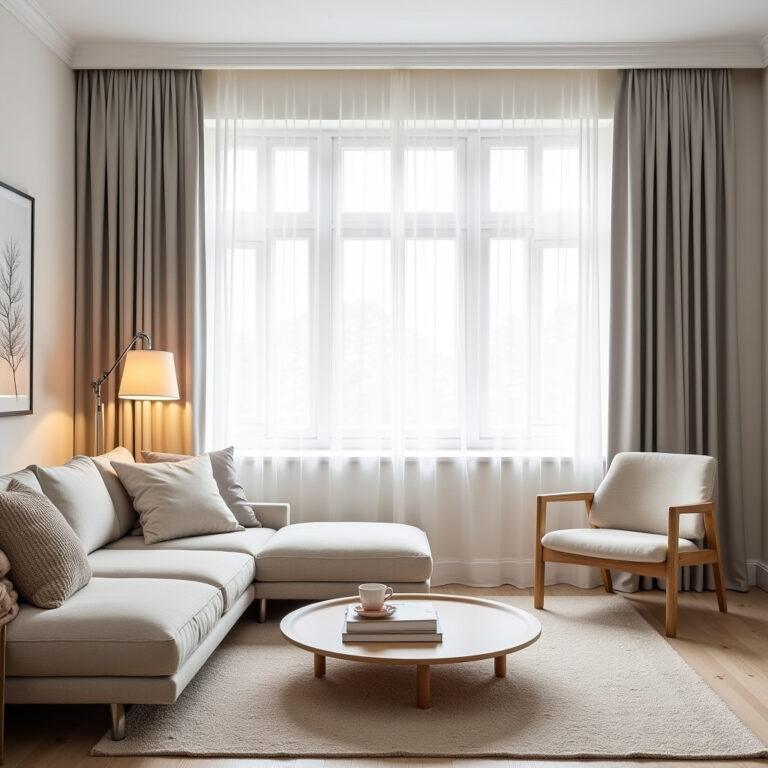 Bay window curtains 1