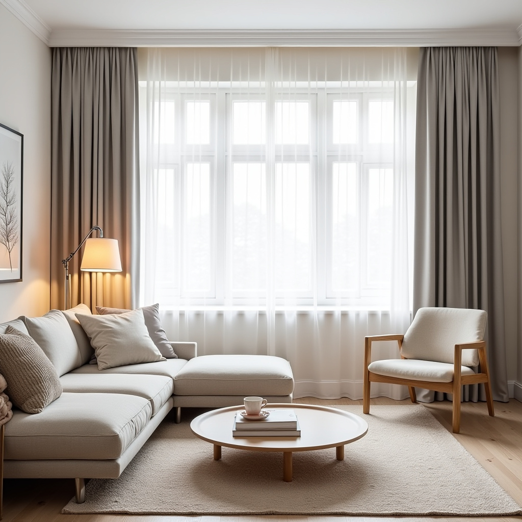 Bay window curtains 1