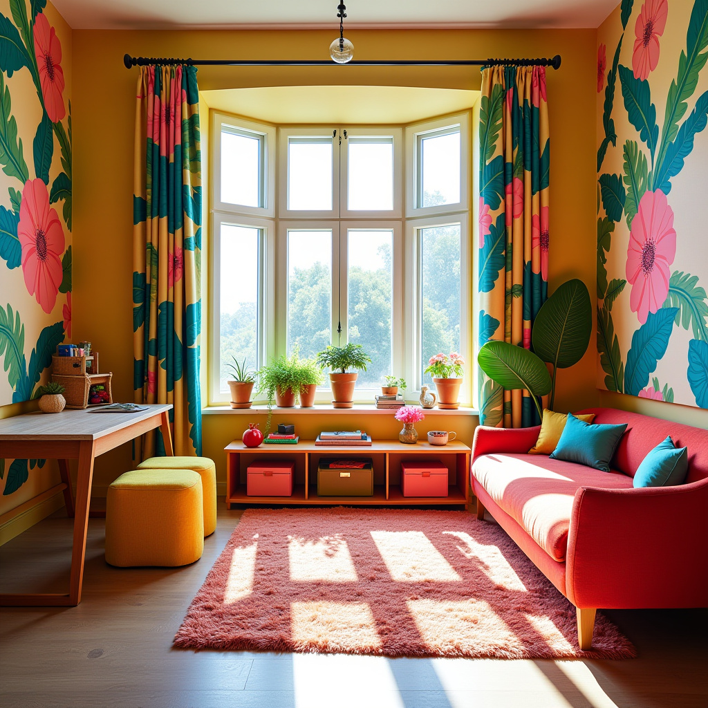 Bay window curtains 14