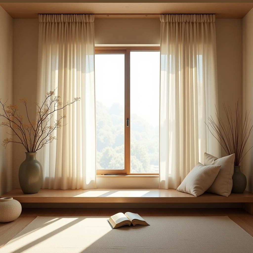 Bay window curtains 15