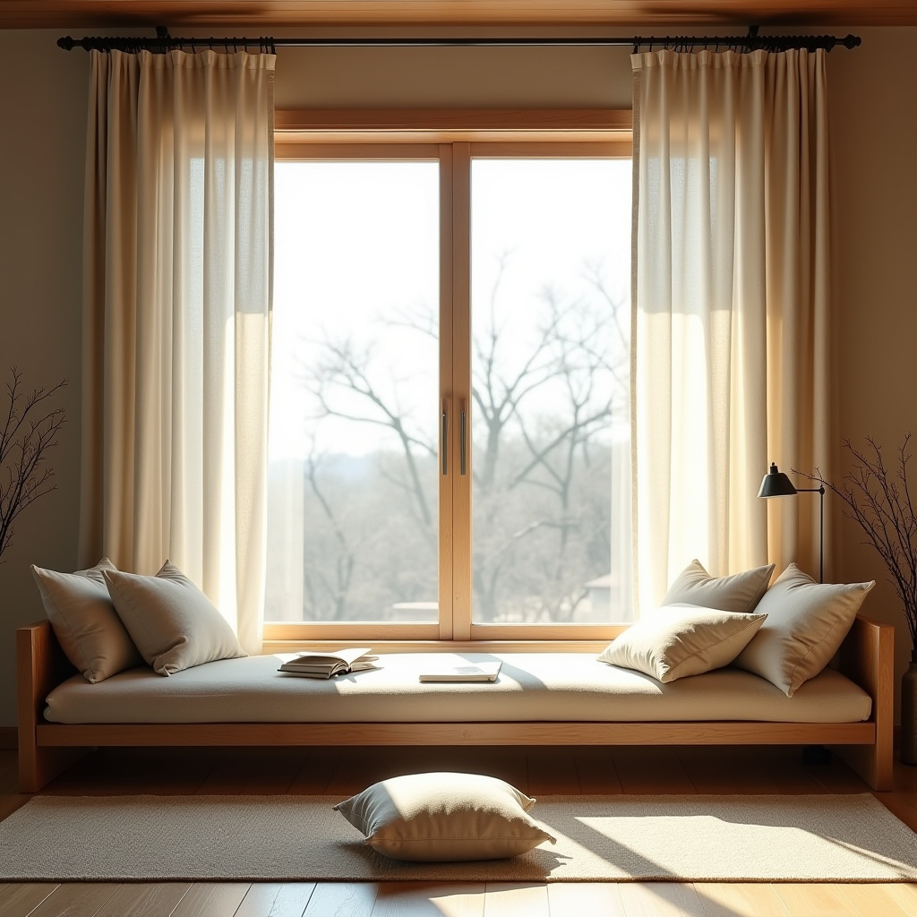 Bay window curtains 16