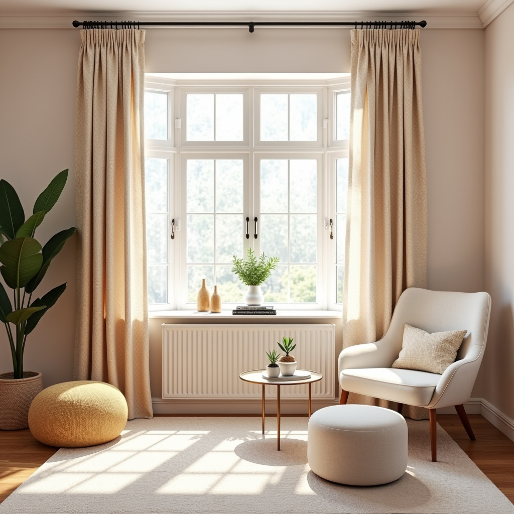 Bay window curtains 23