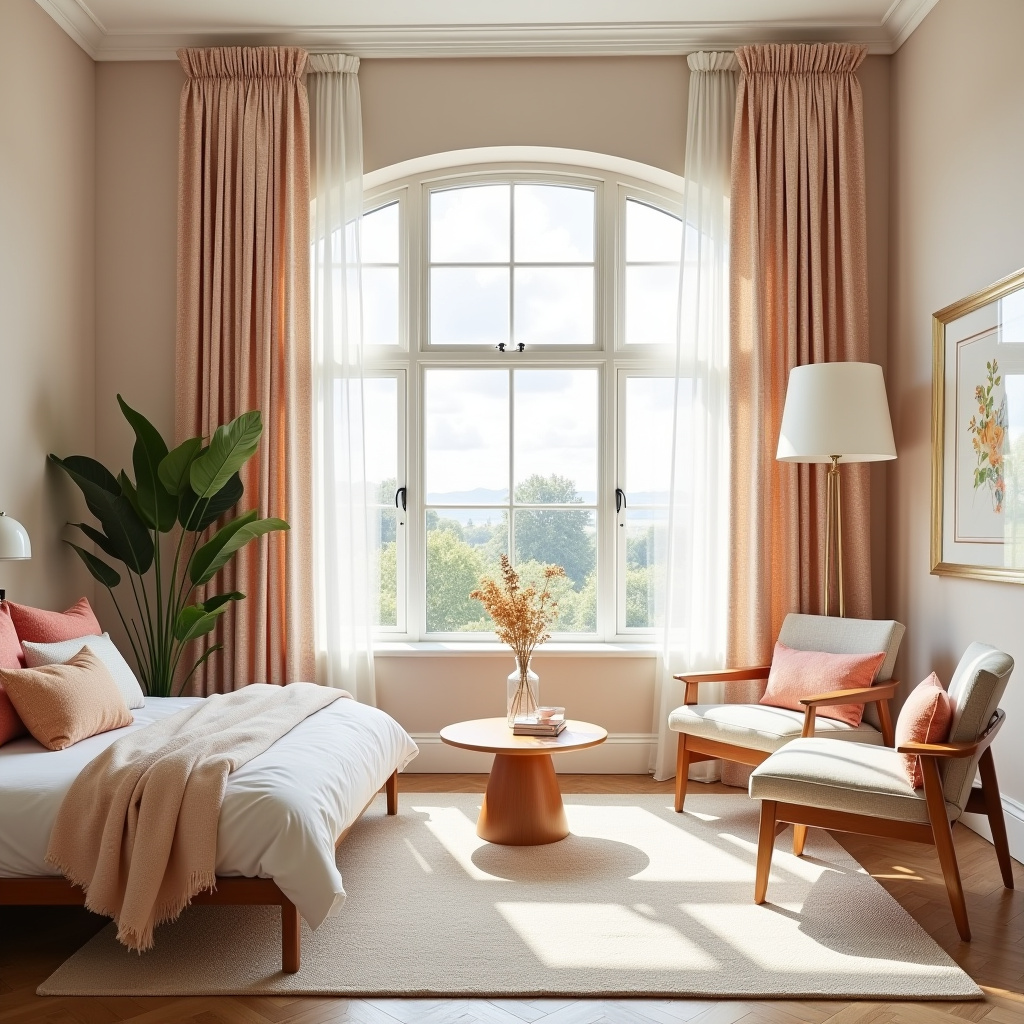 Bay window curtains 24