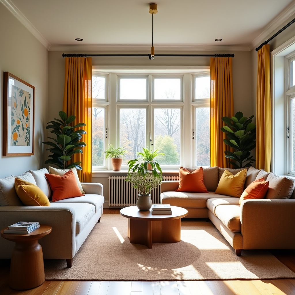 Bay window curtains 26