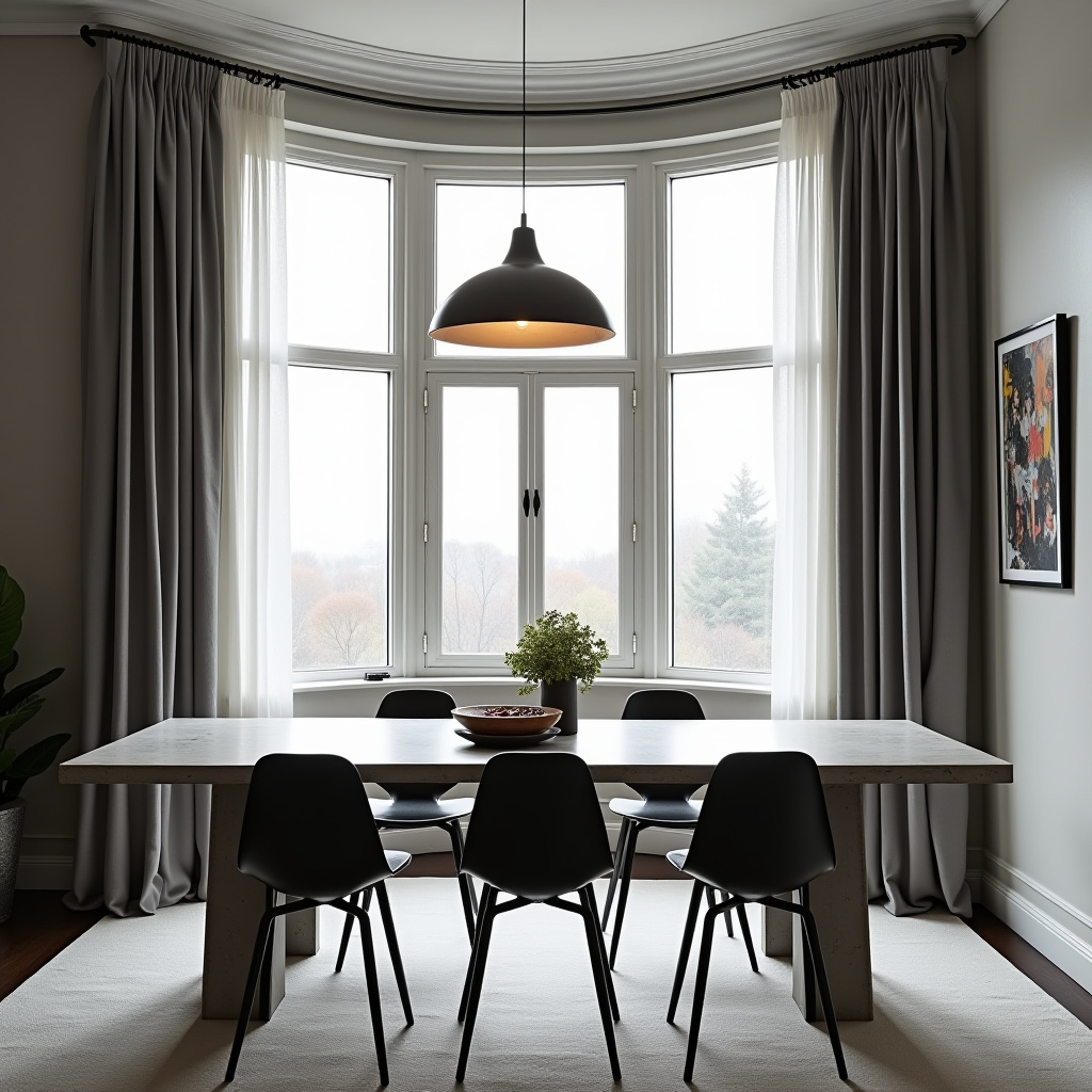 Bay window curtains 30