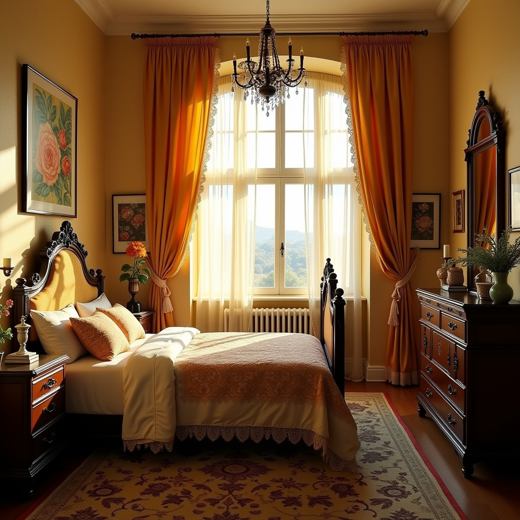 Bay window curtains 33