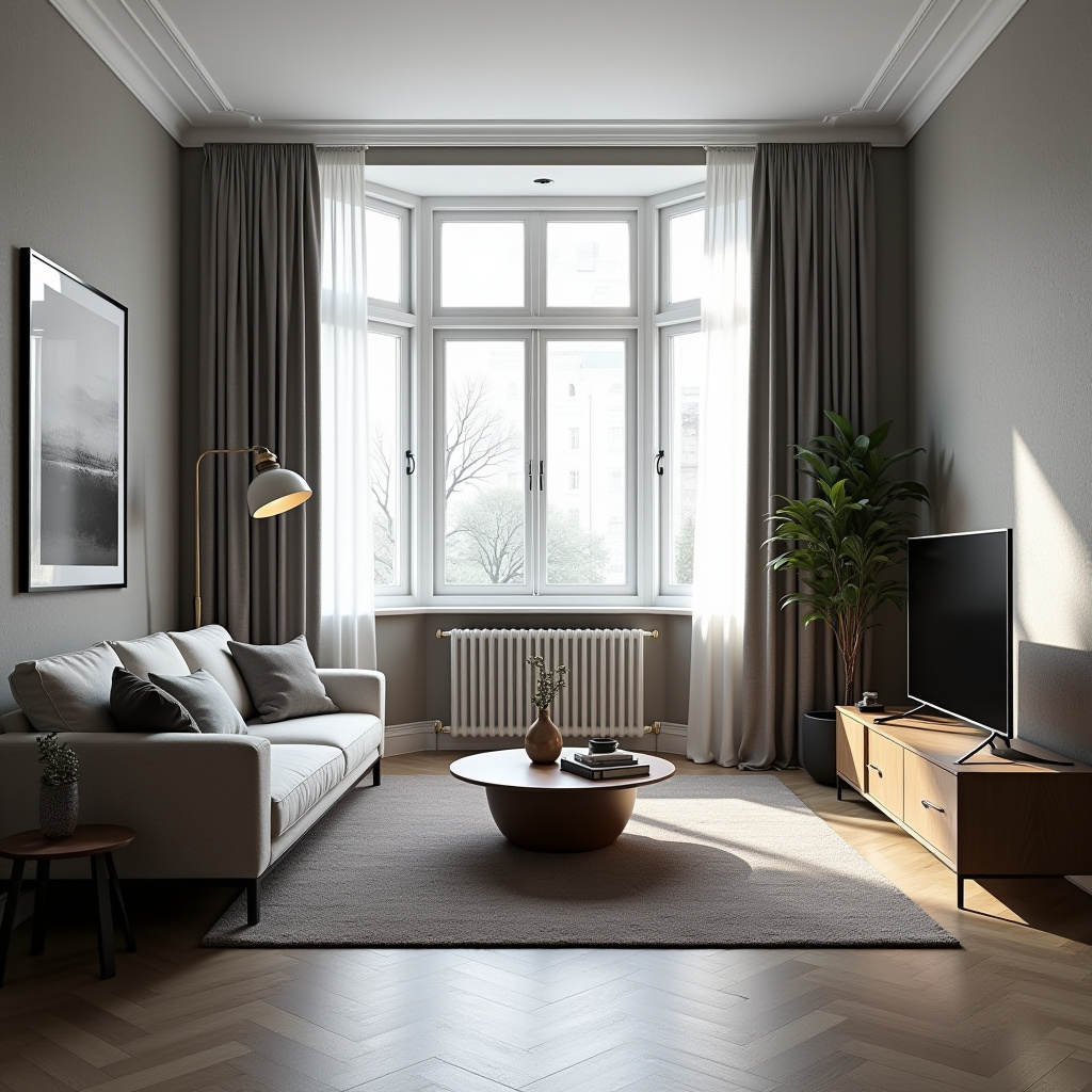 Bay window curtains 52