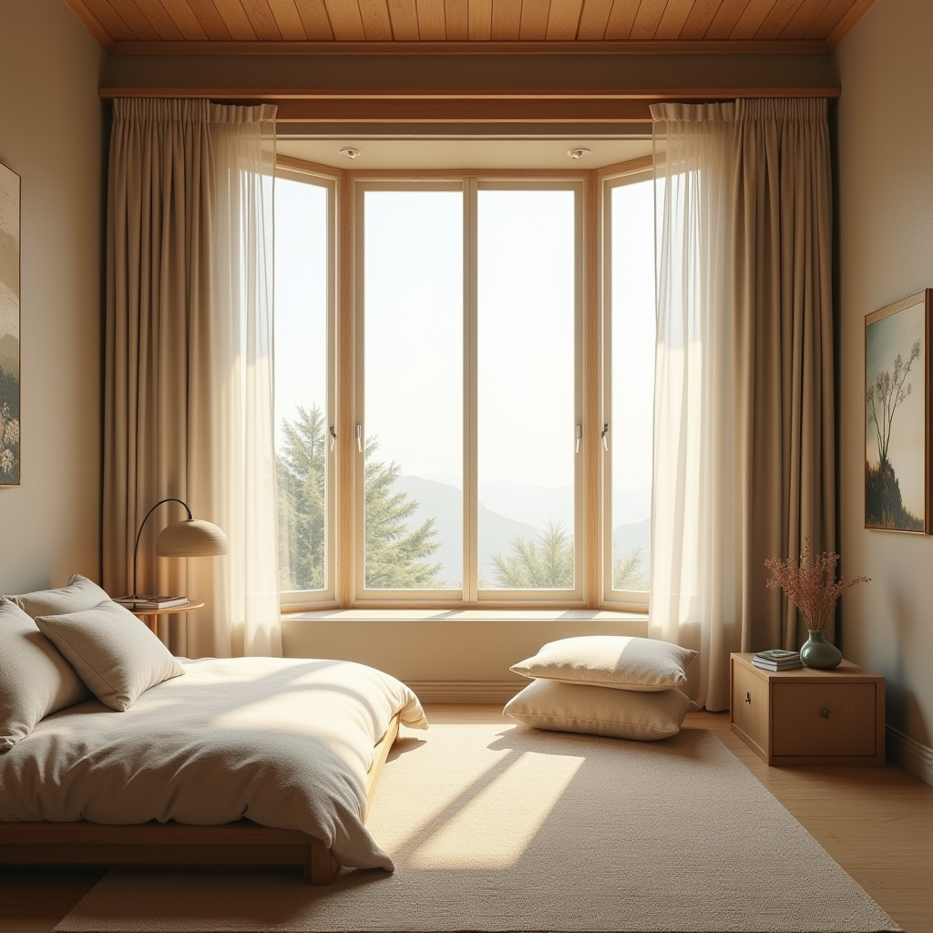 Bay window curtains 59