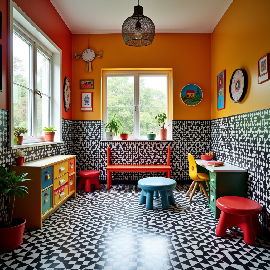 Black and white tiles 19