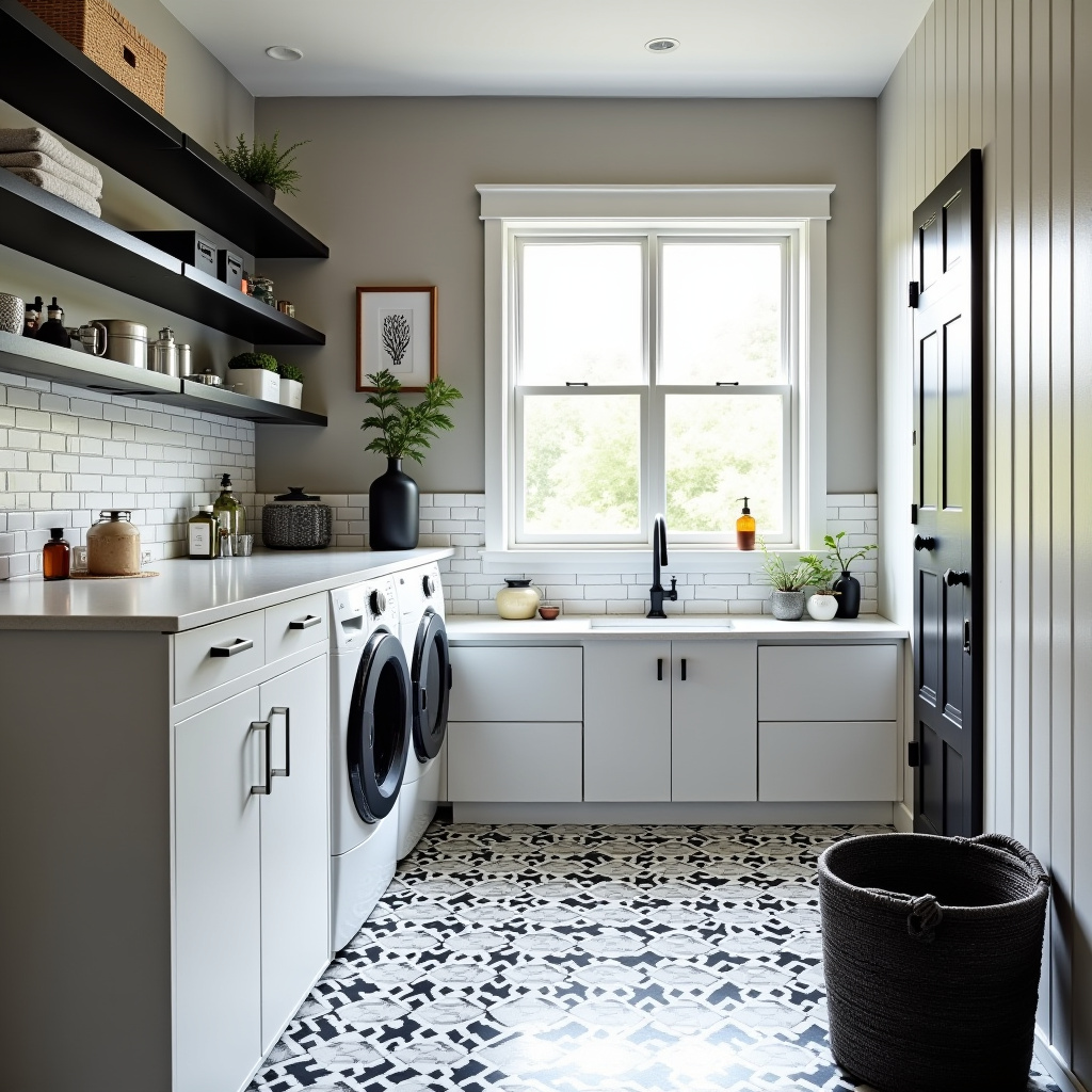 Black and white tiles 24