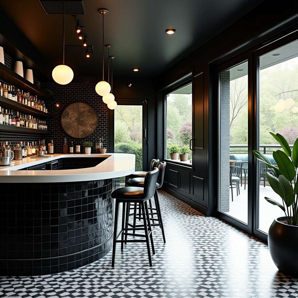 Black and white tiles 27