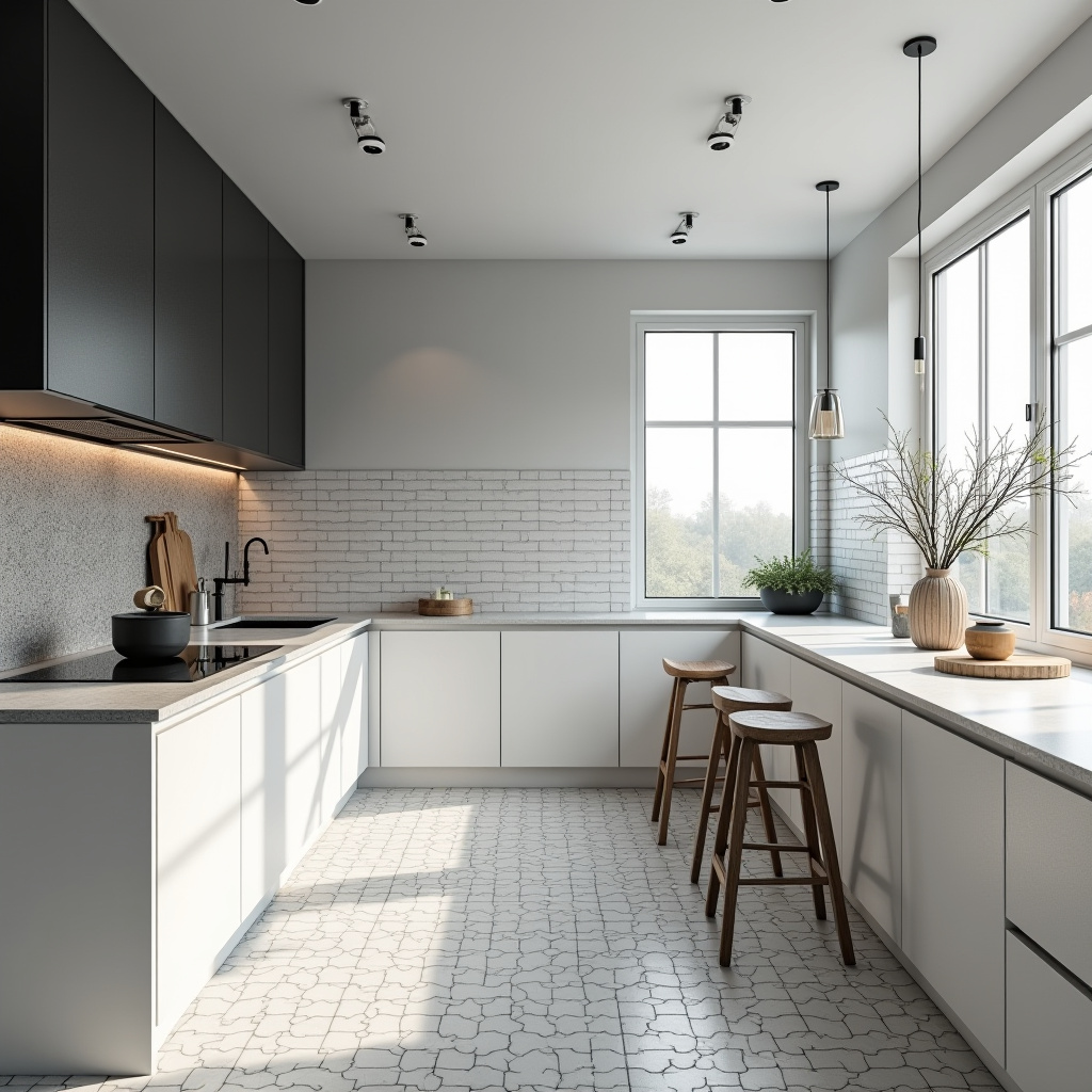 Black and white tiles 32