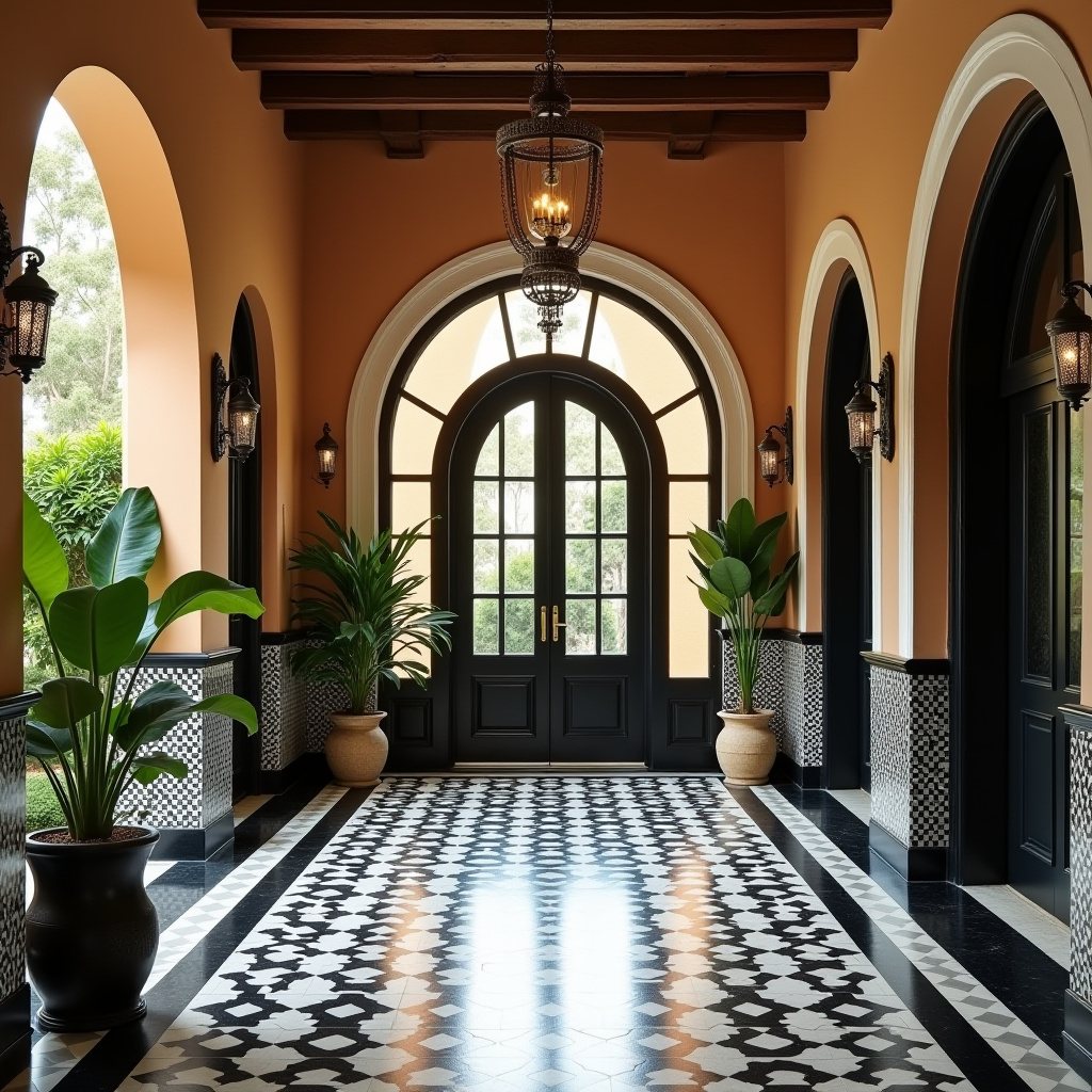 Black and white tiles 34