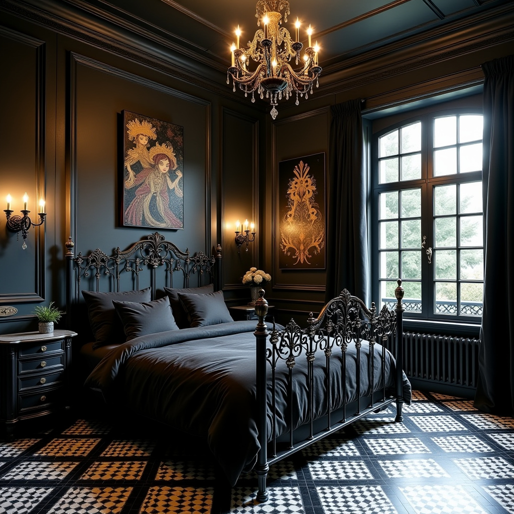 Black and white tiles 38