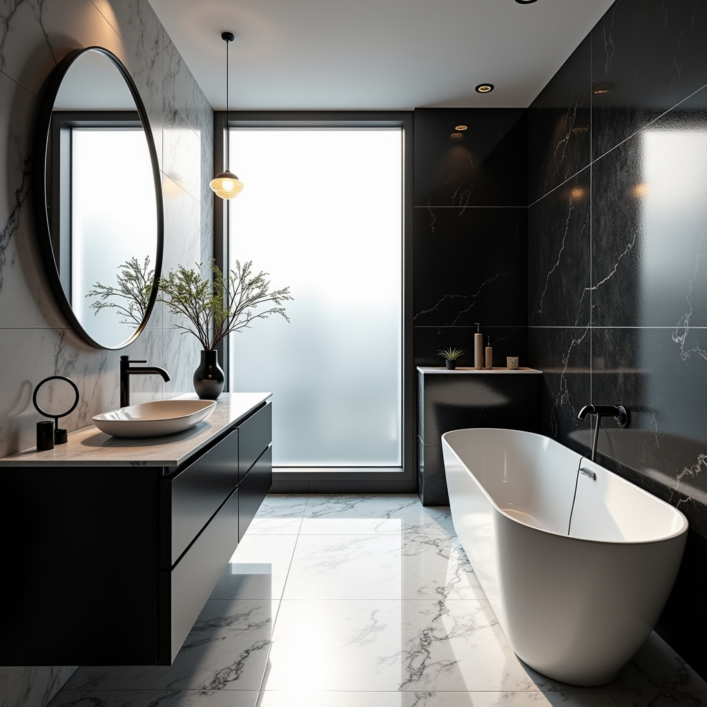 Black and white tiles 4