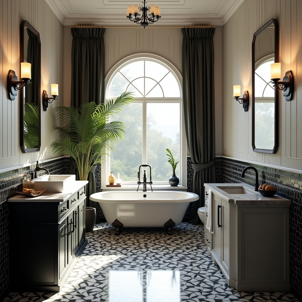 Black and white tiles 52