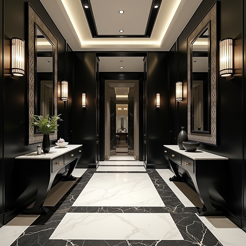 Black and white tiles 7