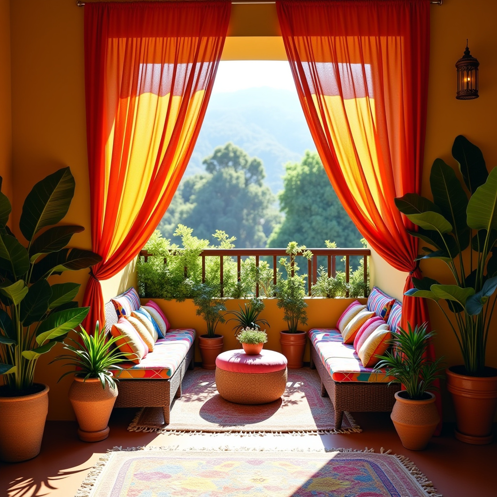 Boho curtains 37