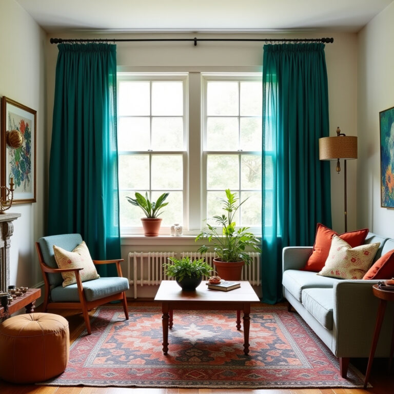 Bold color curtains 1