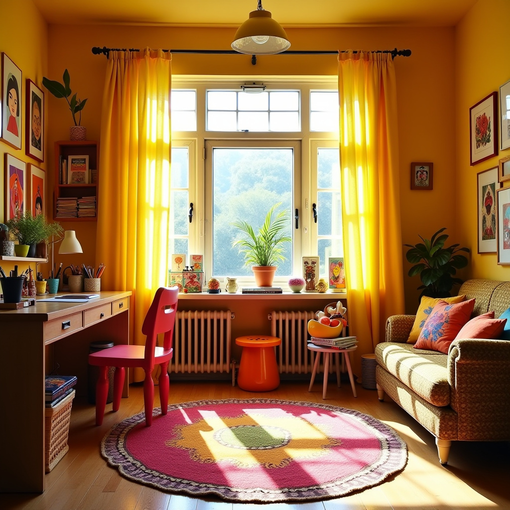 Bold color curtains 31