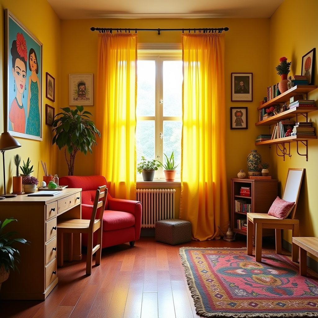 Bold color curtains 32