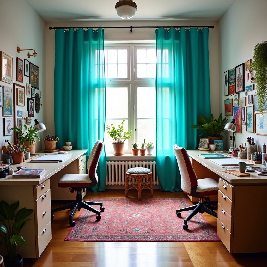Bold color curtains 55