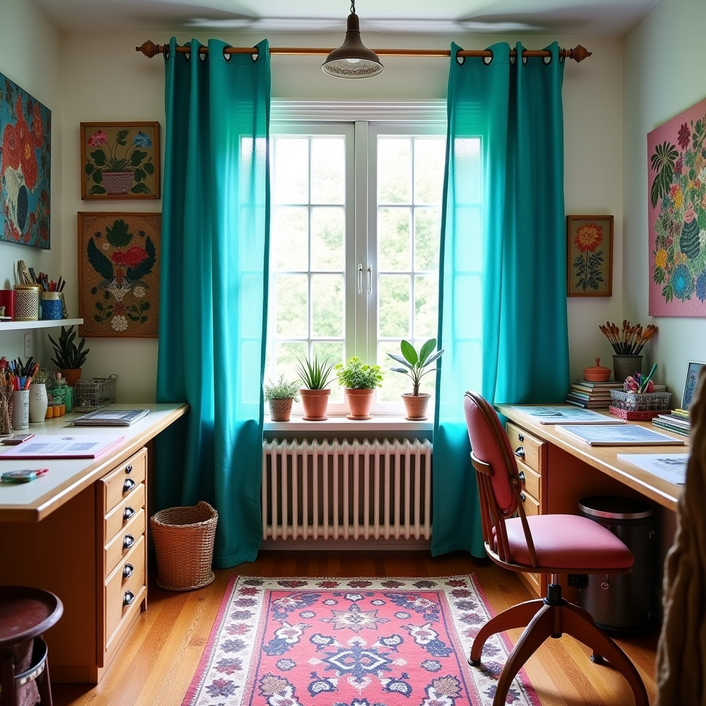 Bold color curtains 56