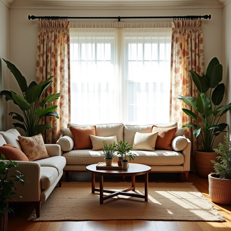 Floral curtains 1