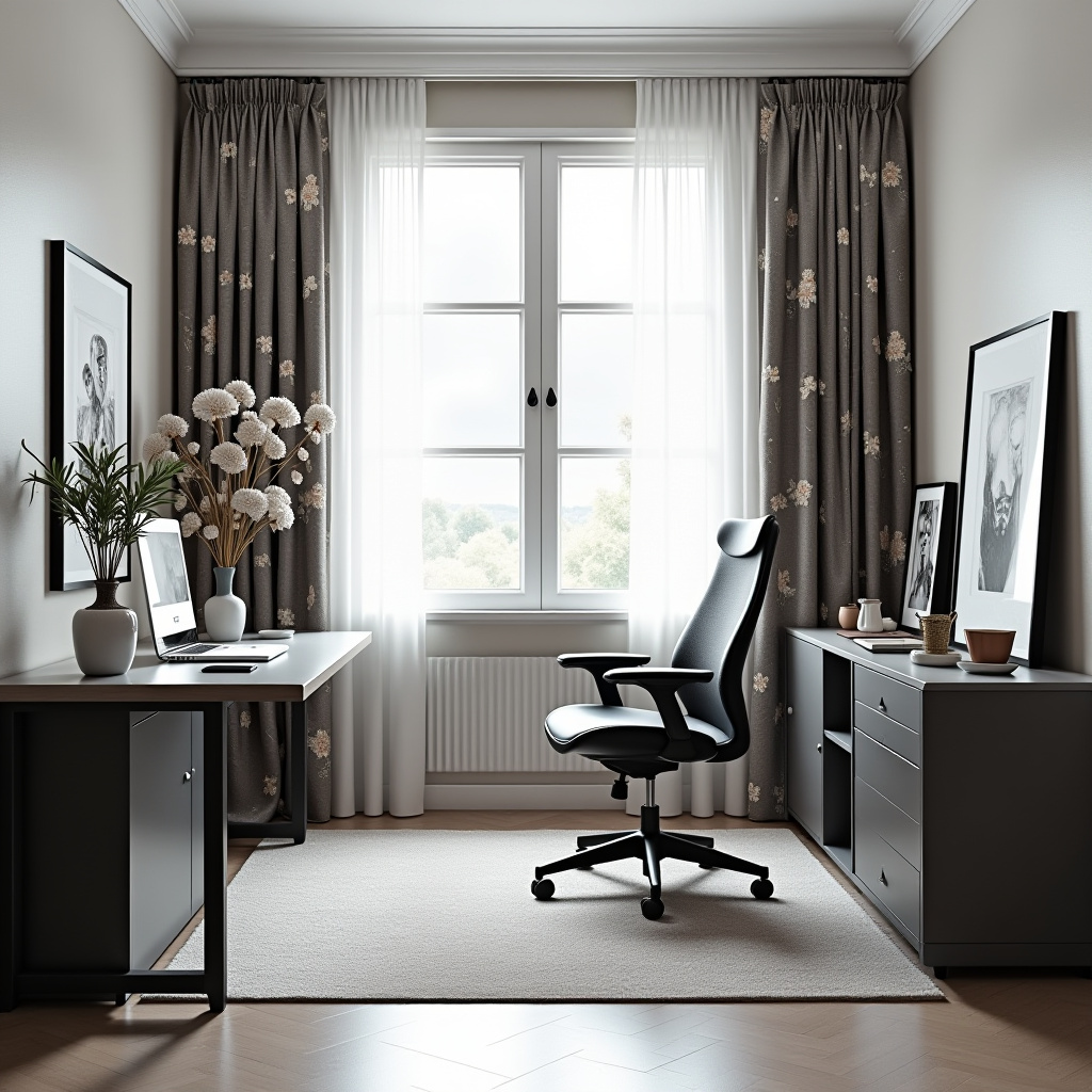 Floral curtains 40