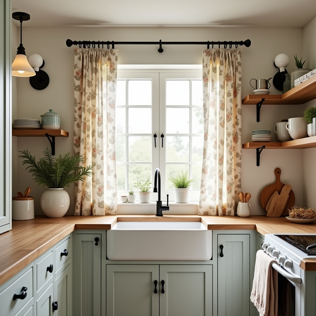 Floral curtains 55