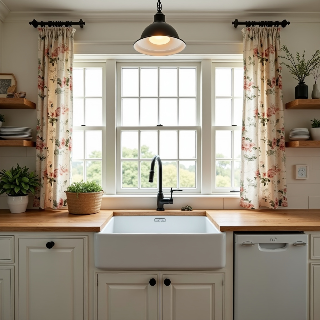 Floral curtains 56