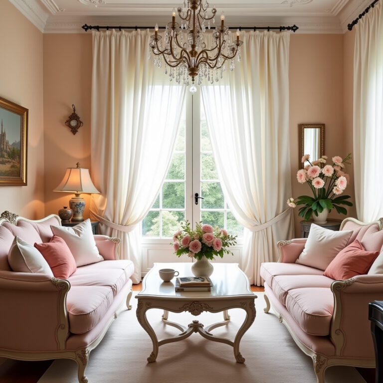 French door curtains 1