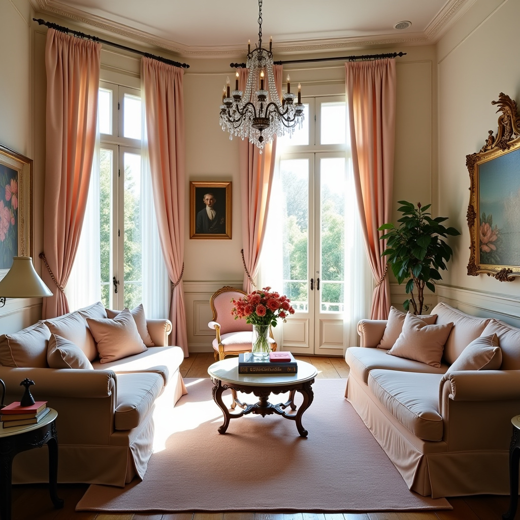French door curtains 2