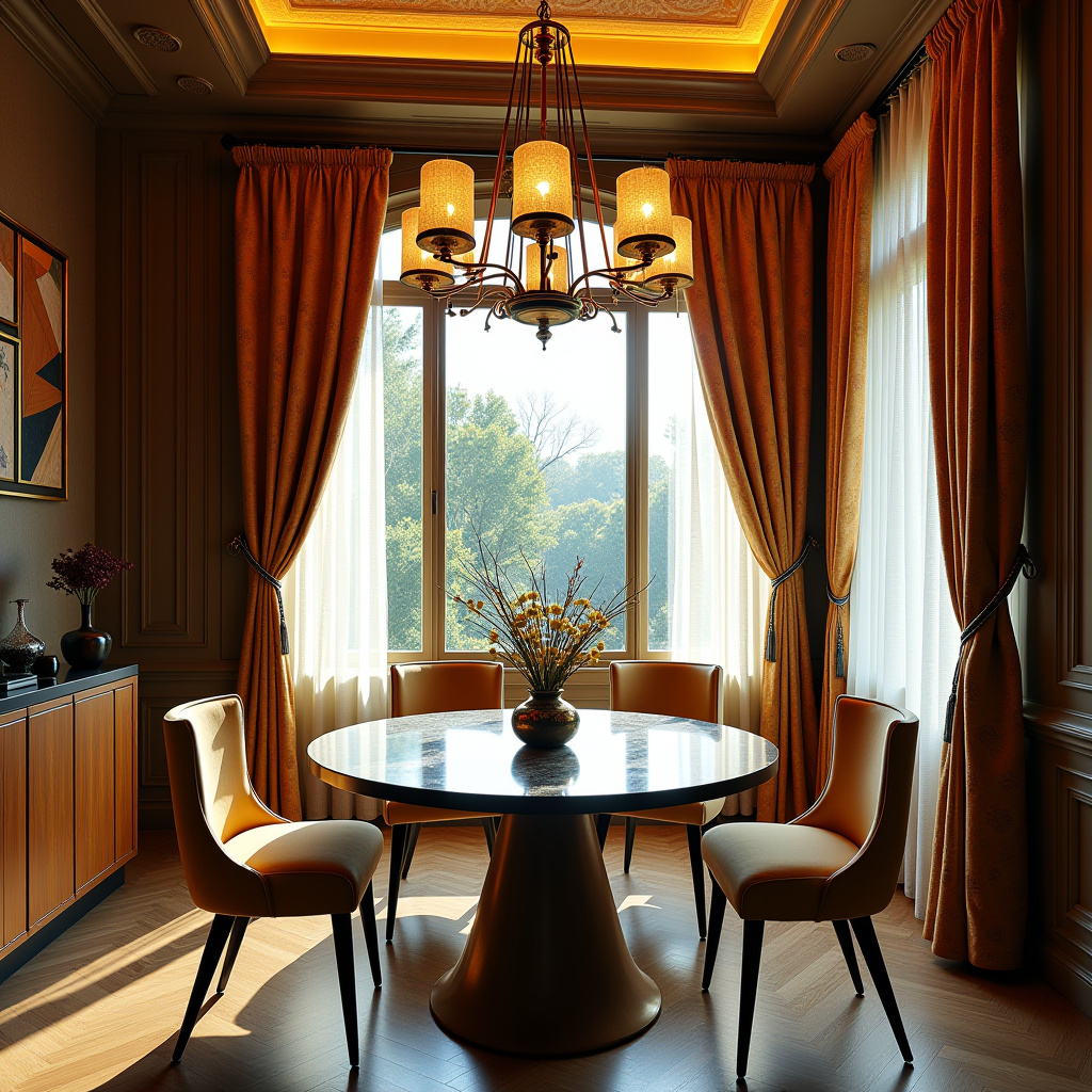 Patterned curtains 36