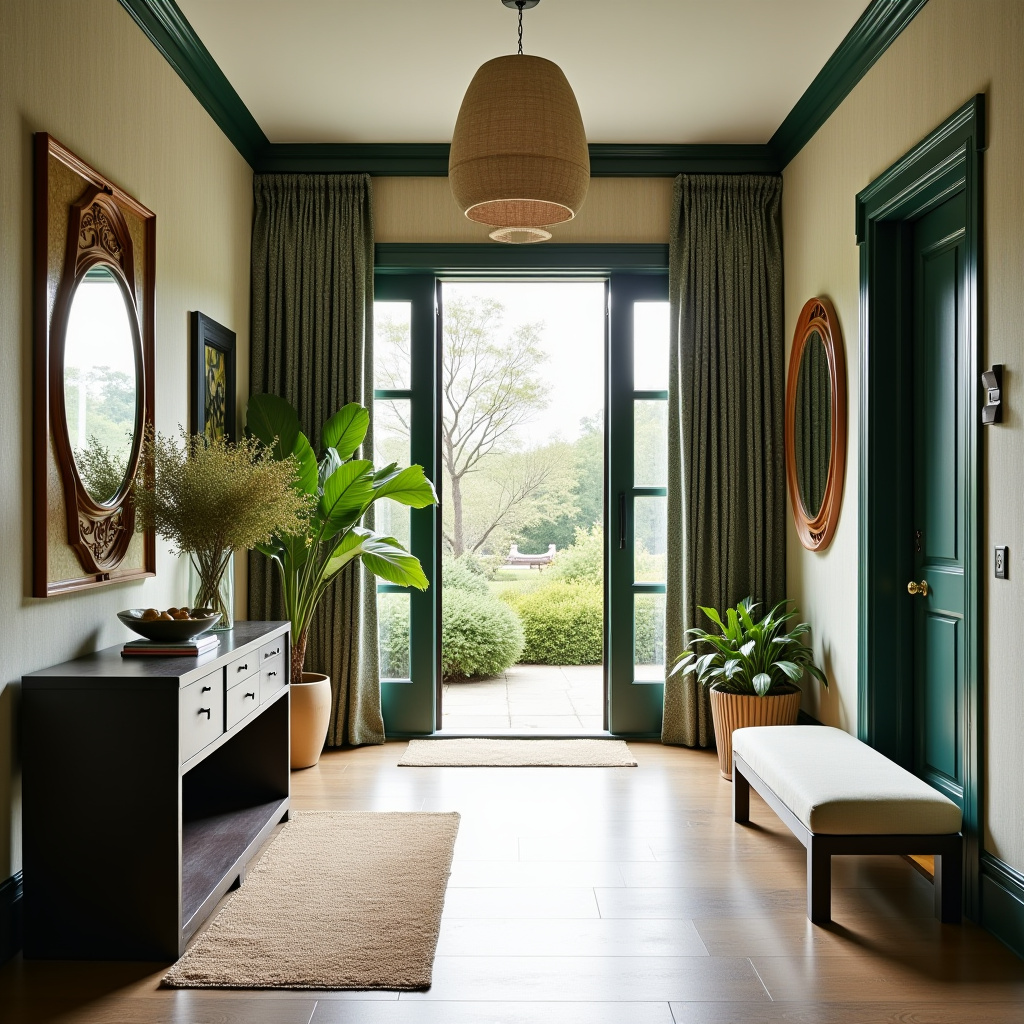Patterned curtains 56