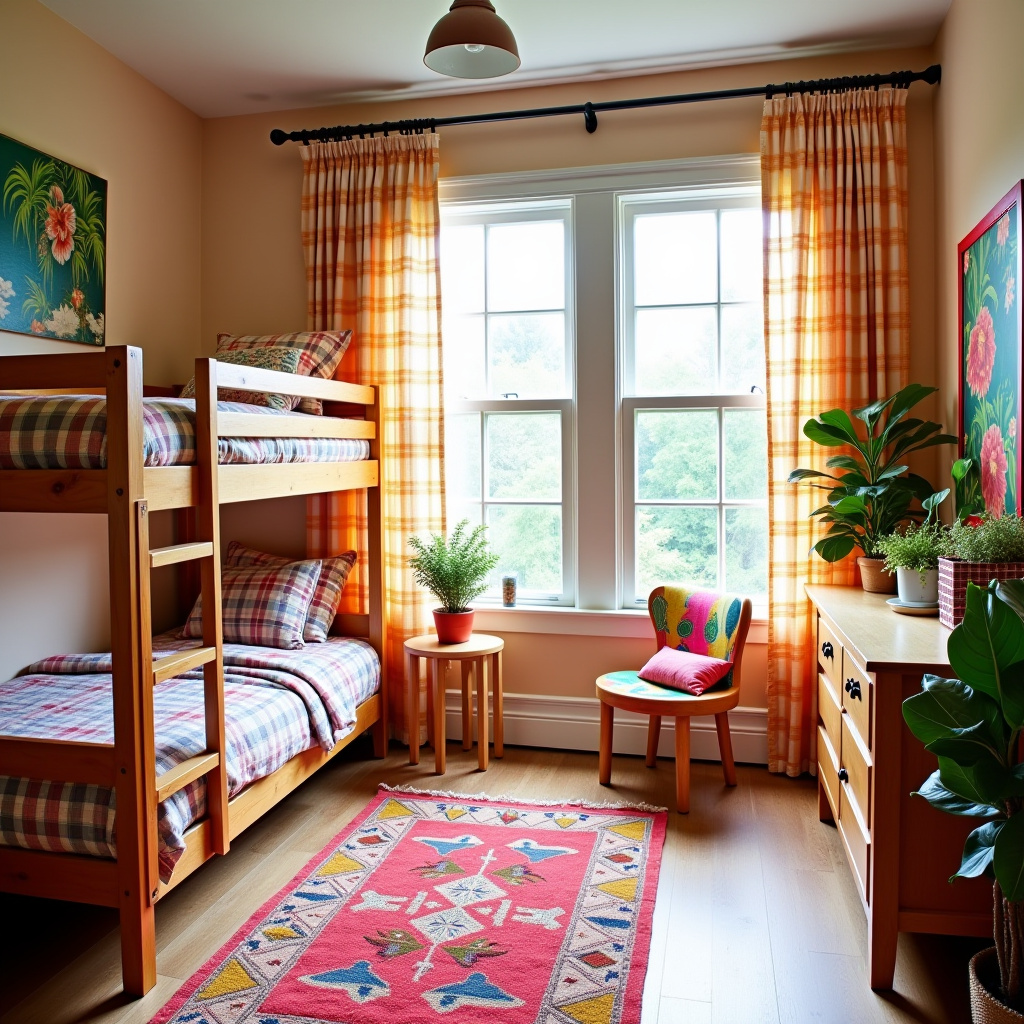 Plaid curtains 11