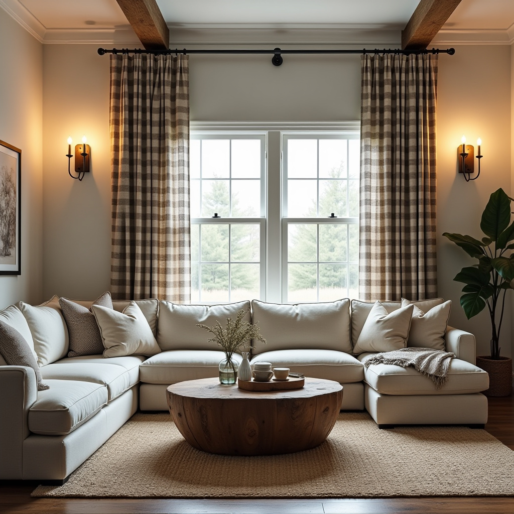 Plaid curtains 15