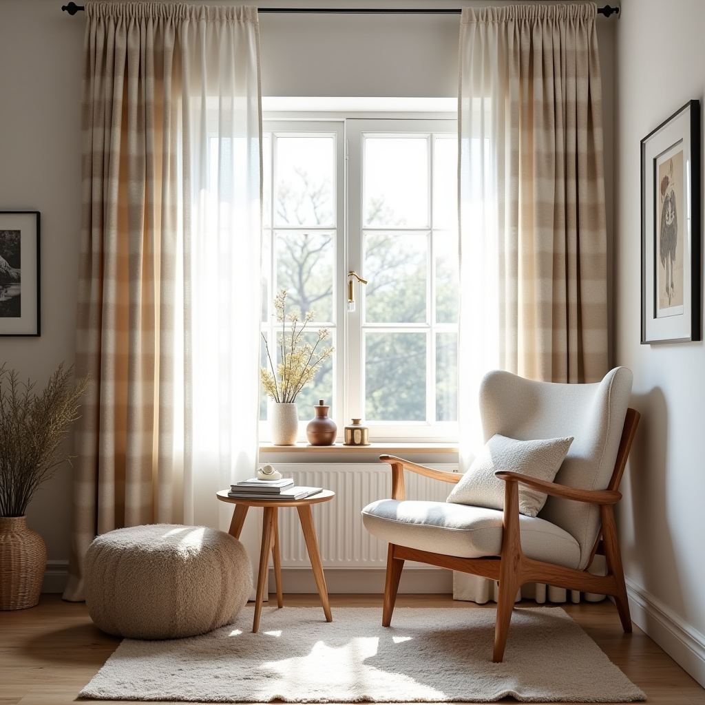 Plaid curtains 32