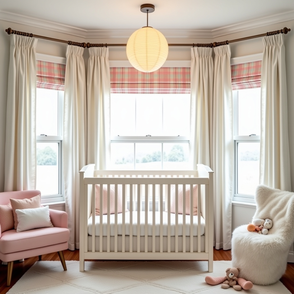Plaid curtains 36