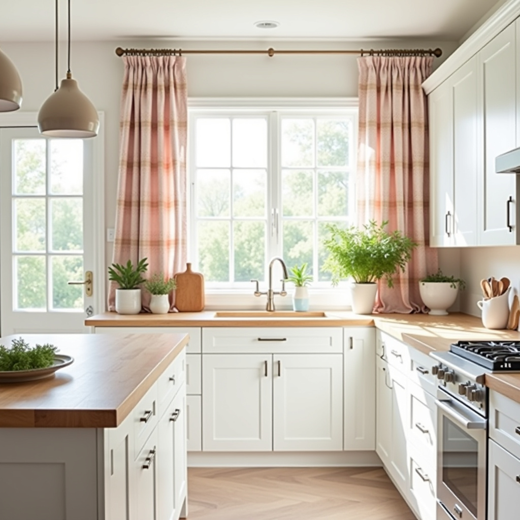 Plaid curtains 5