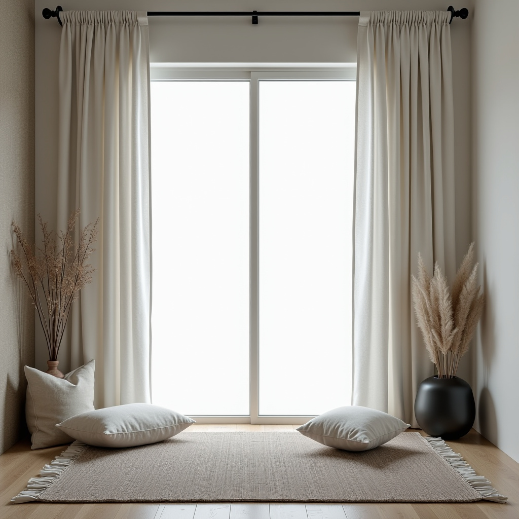 Rod pocket curtains 55