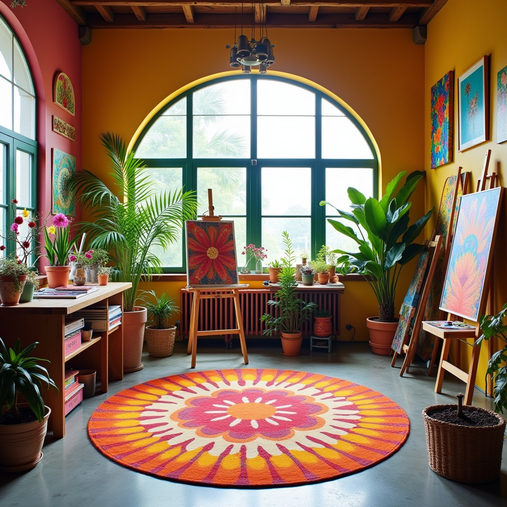 Round rugs 55