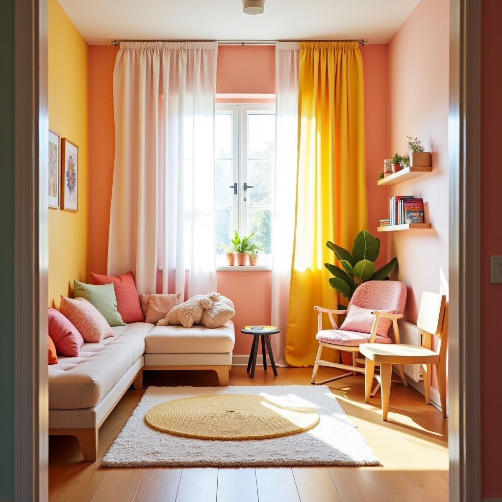 Solid color curtains 36