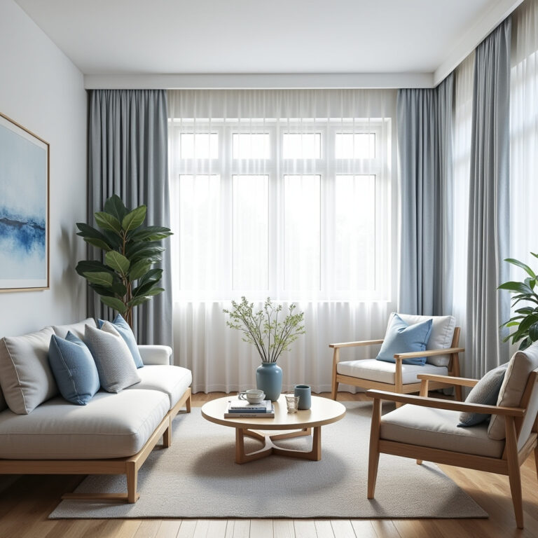 Striped curtains 1