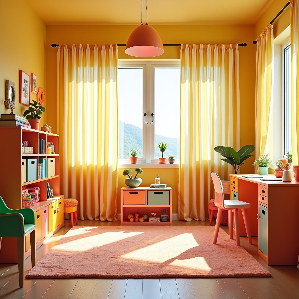 Striped curtains 30