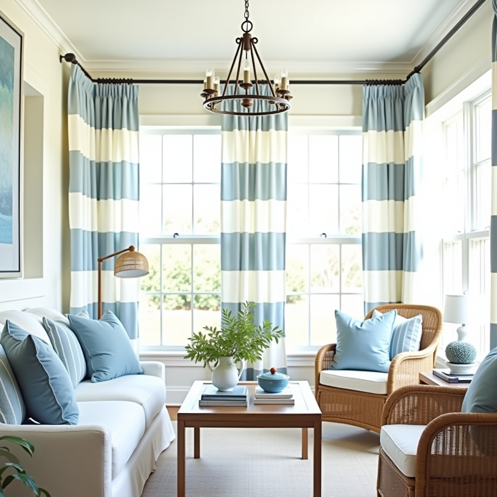 Striped curtains 34