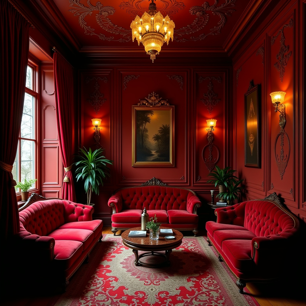 Velvet curtains 54